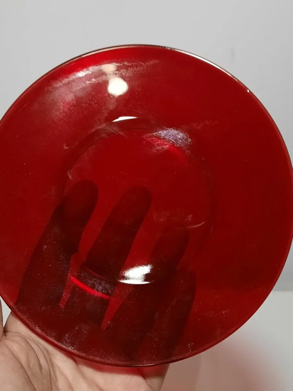 Anchor Hocking Royal Ruby R1700 6.25 Bread Butter Plates Set 2 Vintage